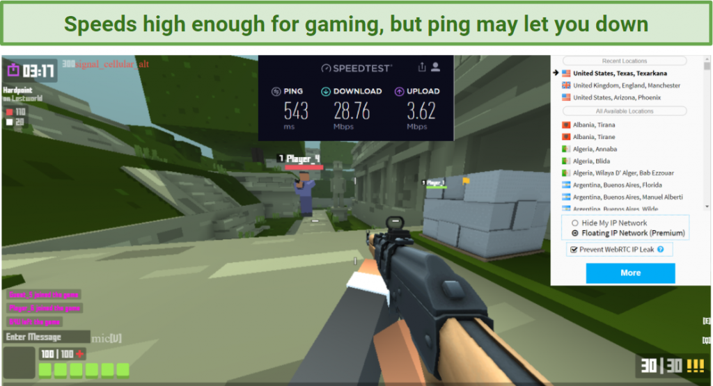 Are Hide My IP’s Speeds Fast Enough for Gaming? Yes, for browser gaming